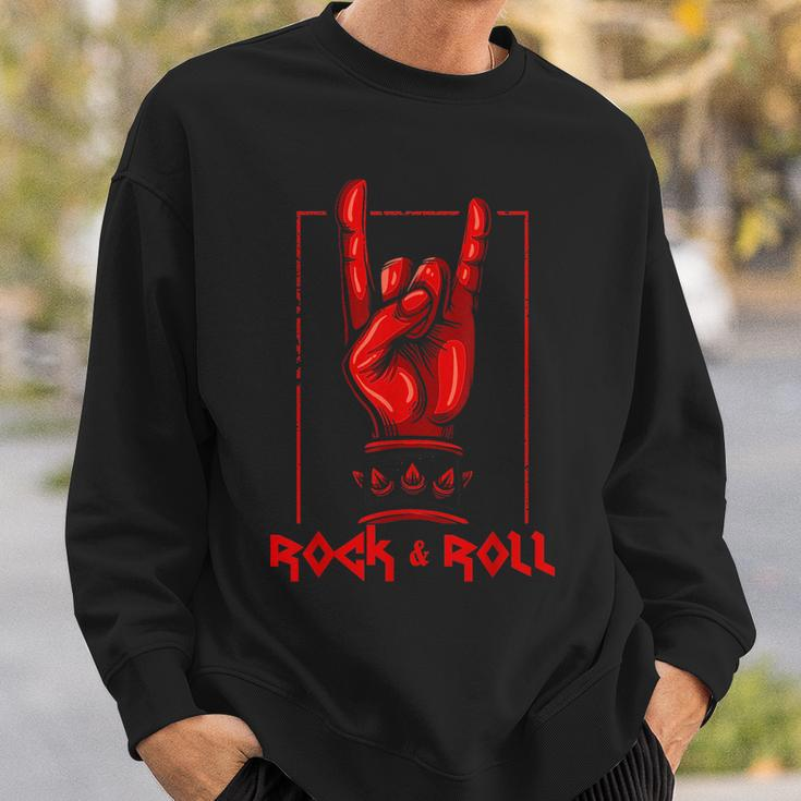 Heavy Metal Guitar Death Metal Rock N Roll Music Sweatshirt Gifts for Him
