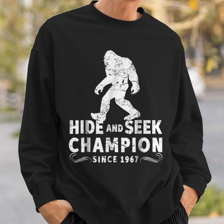 Hide & Seek Champion 1967 Funny Bigfoot Sasquatch Gift Sasquatch Funny Gifts Sweatshirt Gifts for Him