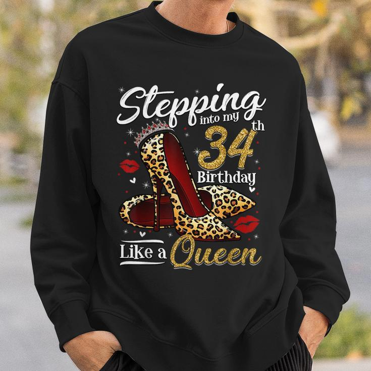 High Heels Stepping Into My 34Th Birthday 34 And Fabulous Sweatshirt Gifts for Him