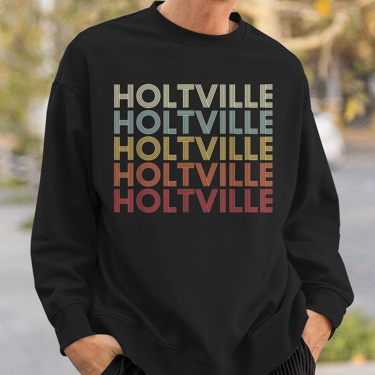 Holtville Alabama Holtville Al Retro Vintage Text Sweatshirt Gifts for Him