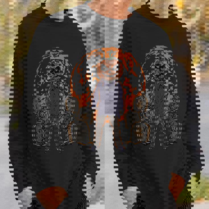 Horror Halloween Pumpkin Halloween Pumpkin Sweatshirt Gifts for Him