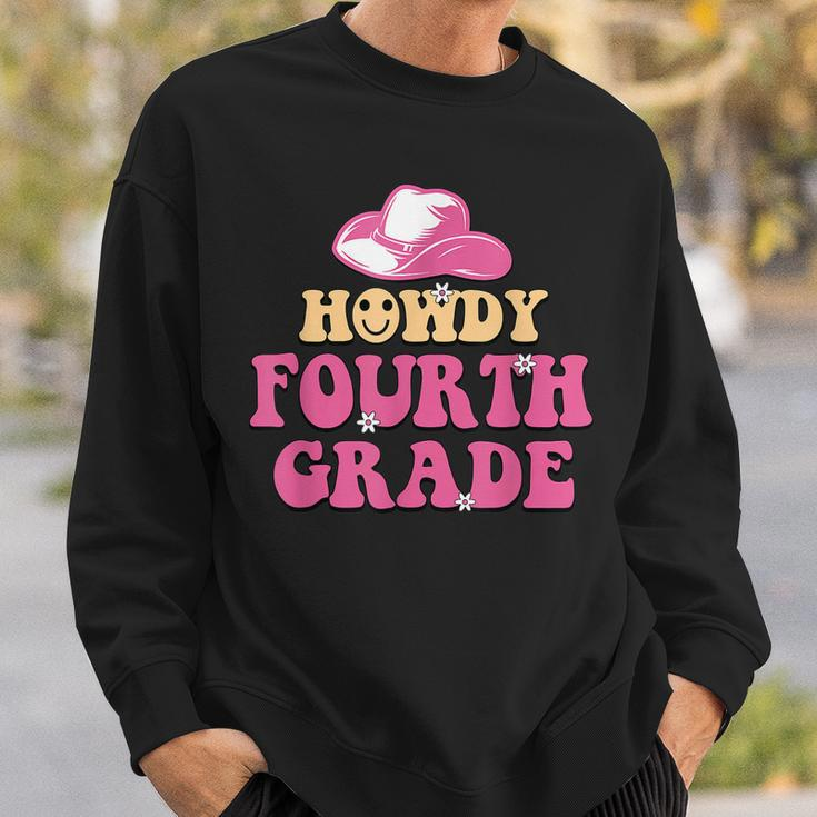 Howdy 4Th Grade Teachers Kids Parents Cowboy Cowgirl Sweatshirt Gifts for Him