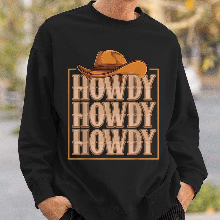 Howdy Cowboy Cowgirl Western Country Rodeo Southern Men Boys Sweatshirt Gifts for Him