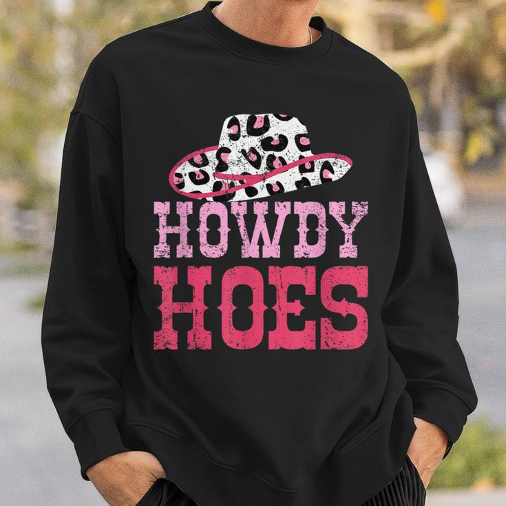 Howdy Hoes Pink Rodeo Western Country Southern Cute Cowgirl Sweatshirt Gifts for Him