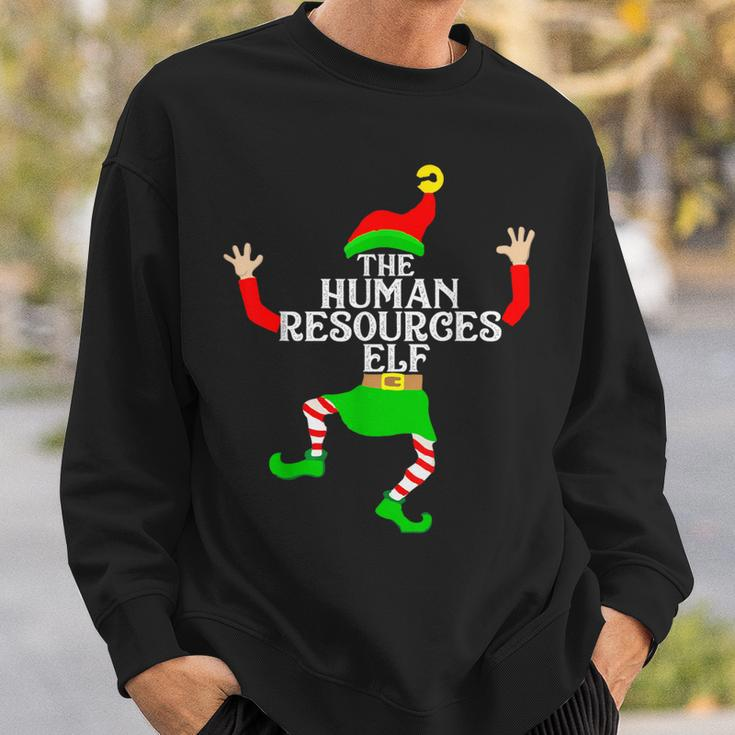 Human Resources Elf Matching Family Group Christmas Party Pj Sweatshirt Gifts for Him