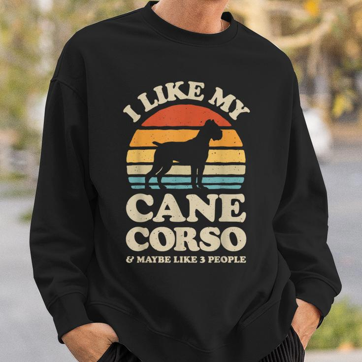 I Like My Cane Corso And Maybe Like 3 People Italian Mastiff Sweatshirt Gifts for Him