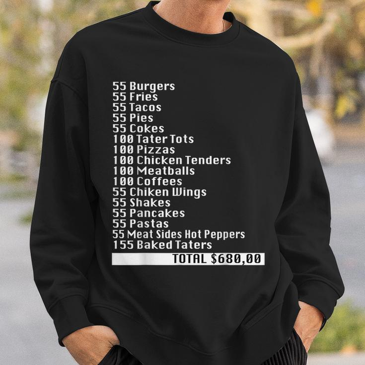 I Think You Should Leave 55 Burgers 55 Fries Burgers Funny Gifts Sweatshirt Gifts for Him