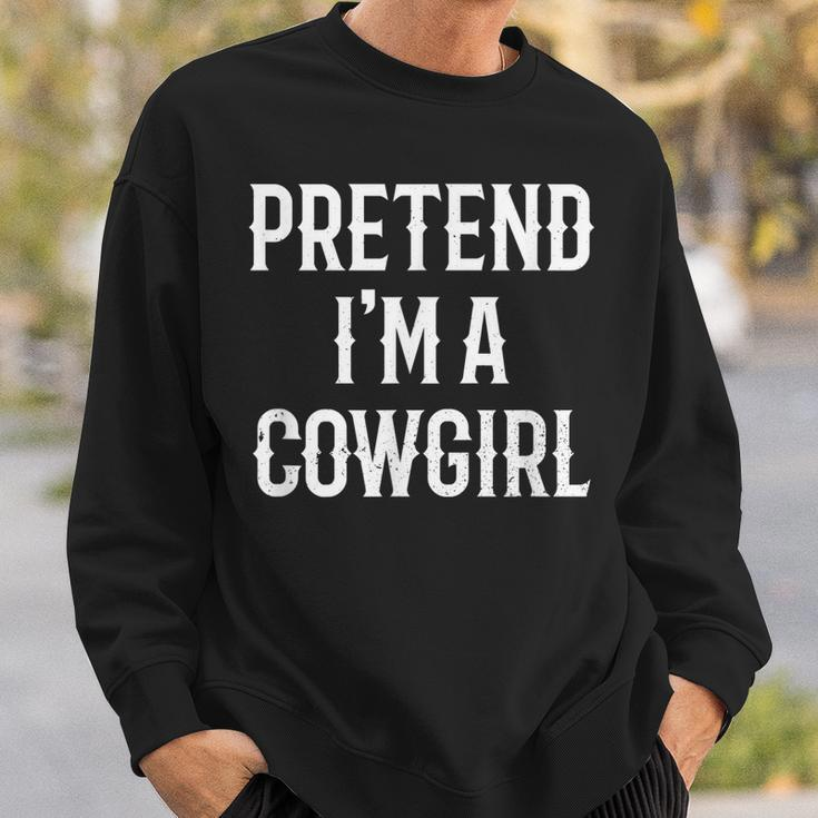 Im A Cowgirl Costume Gift For Her Women Halloween Couple Sweatshirt Gifts for Him