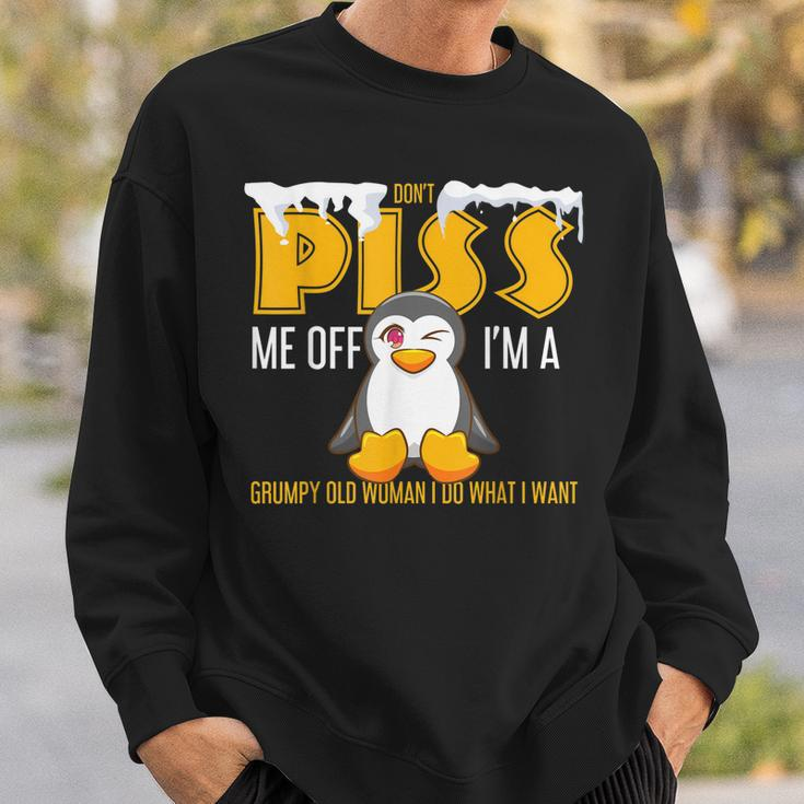 Im A Grumpy Old Woman I Do What I Want Funny Penguin Gifts Sweatshirt Gifts for Him