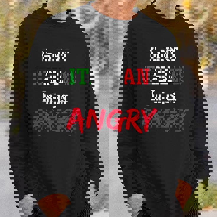 Im Not Italian Im Just Angry-Loud Italian Family Sweatshirt Gifts for Him