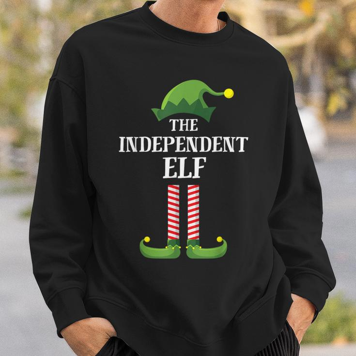 Independent Elf Matching Family Group Christmas Party Sweatshirt Gifts for Him