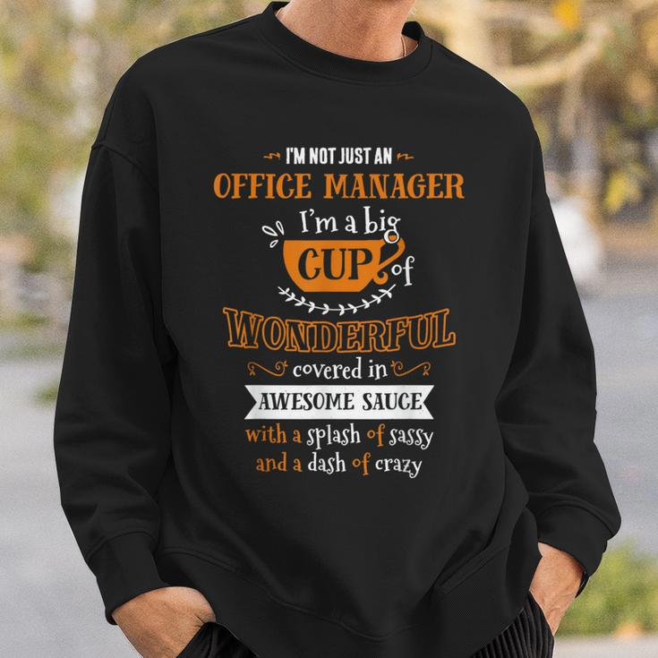 Inked Office Manager Big Cup Of Awesome Sassy Classy Crazy Sweatshirt Gifts for Him