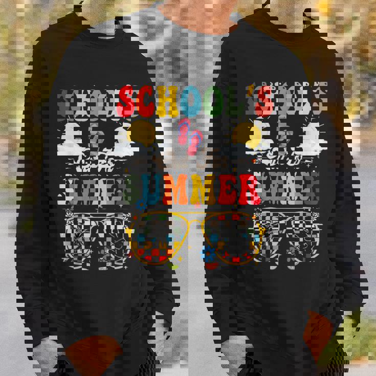 Is It Summer Break Yet Lunch Lady Last Day Of School Groovy Sweatshirt Gifts for Him