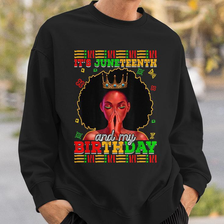 Its Junenth And My Birthday Africa Black 1865 American Sweatshirt Gifts for Him