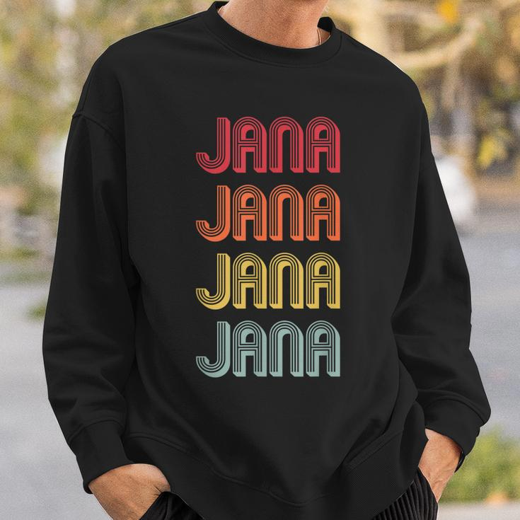 Jana Gift Name Personalized Retro Vintage 80S 90S Birthday Sweatshirt Gifts for Him