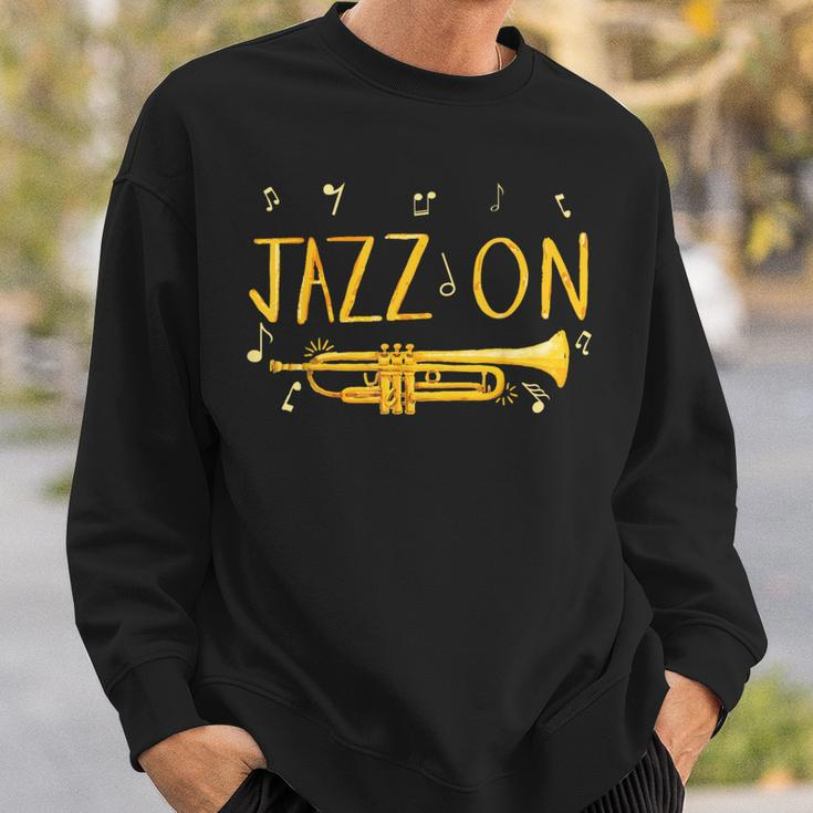 Jazz MusicFor Jazz Lover And Trumpet Player Sweatshirt Gifts for Him