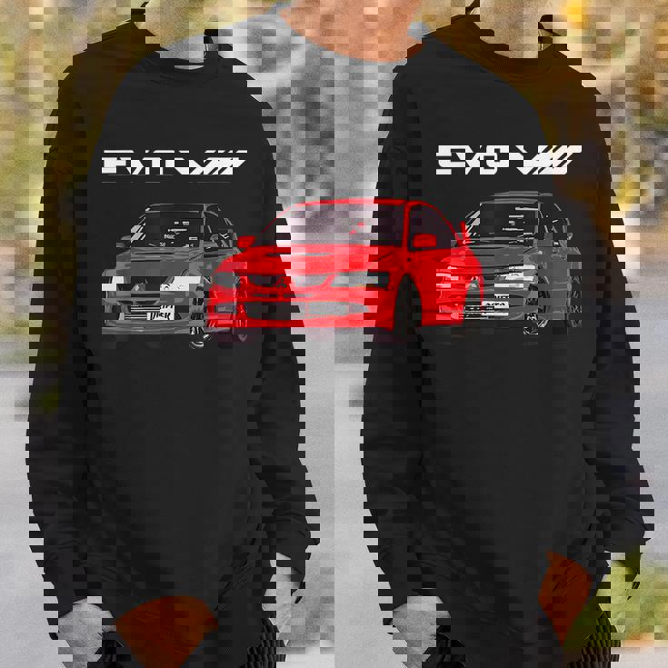 Jdm Car Evo Viii Red Sweatshirt Gifts for Him