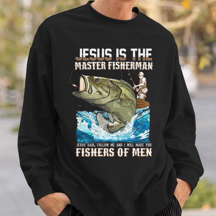 Jesus Fisher Of Bible Verse Fishing Dad Grandpa Sweatshirt Gifts for Him