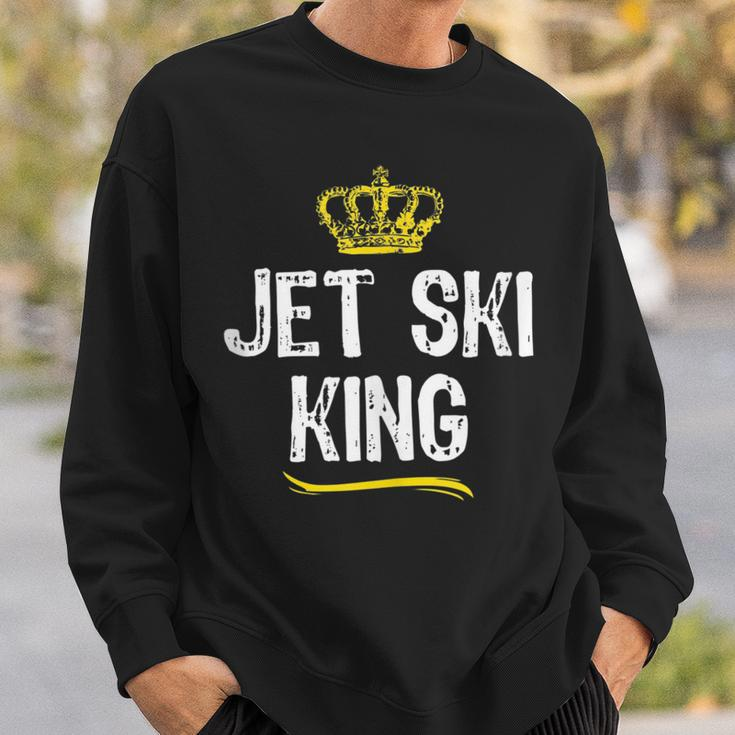 Jet Ski King Men Boys Lover Jetski Skiing Funny Cool Gift King Funny Gifts Sweatshirt Gifts for Him