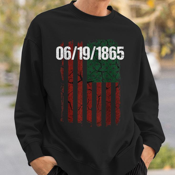 Junenth 1865 Black Pride Gift Sweatshirt Gifts for Him