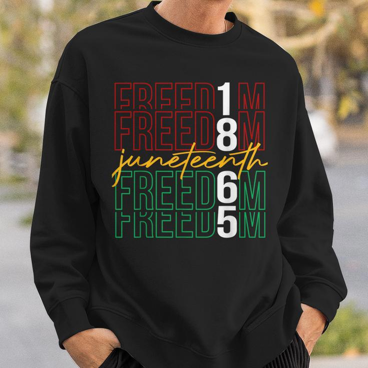 Junenth Black Freedom 1865 African American Sweatshirt Gifts for Him
