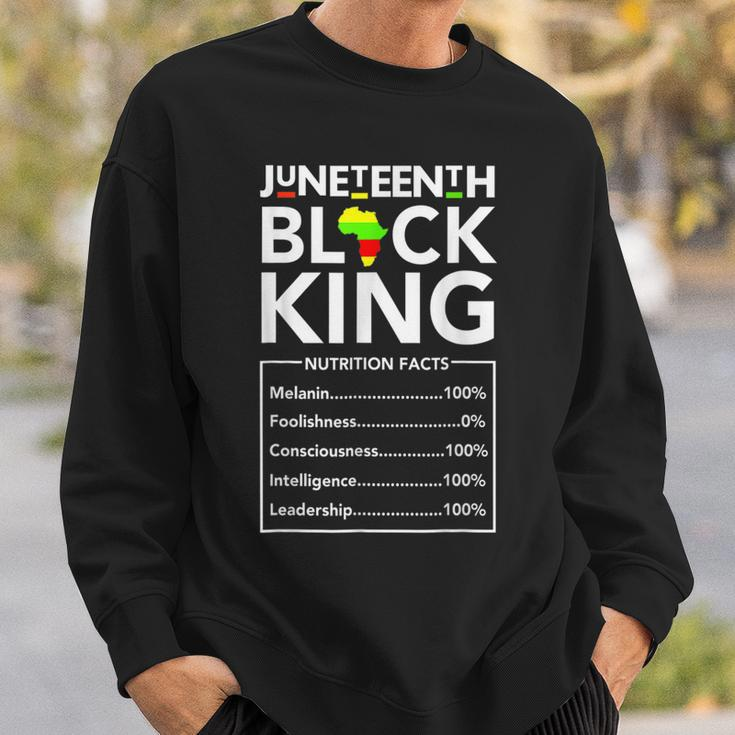 Junenth Black King Melanin Dad Fathers Day Men Father Fun Sweatshirt Gifts for Him