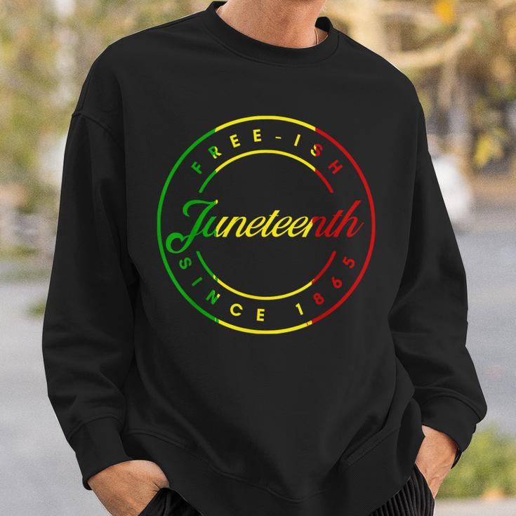 Junenth Free Ish Since 1865 Celebrate Black Freedom 2023 Sweatshirt Gifts for Him