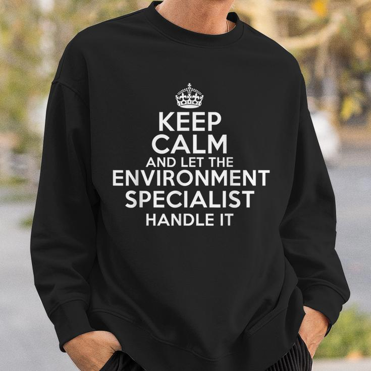 Keep Calm And Let The Environmental Specialist Handle It Sweatshirt Gifts for Him