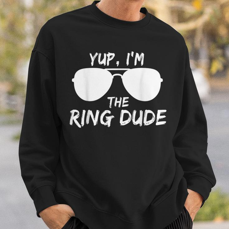 Kids Yup Im The Ring Dude Funny Kids Ring Bearer Sweatshirt Gifts for Him
