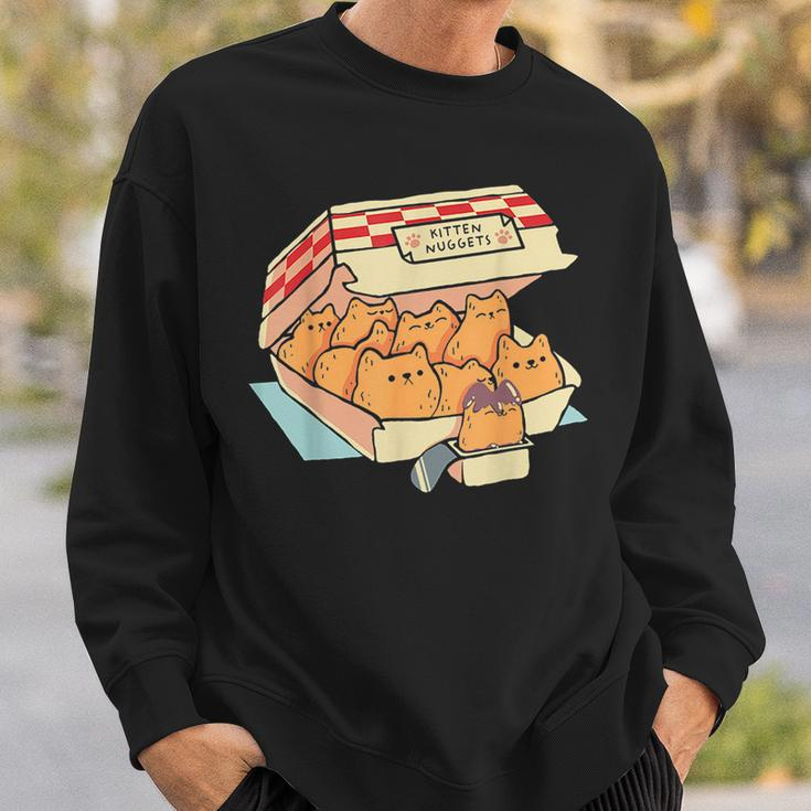 Kitten Nuggets Funny Cat Cake Box Sweatshirt Gifts for Him