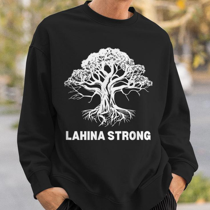 Lahina Strong Maui Banyan Tree Wildfire Hawaii Fire Survivor Sweatshirt Gifts for Him