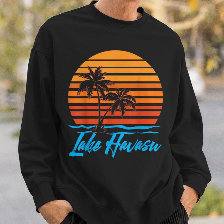 Lake Havasu Sunset Palm Trees Beach Vacation Tourist Gifts Vacation Funny Gifts Sweatshirt Gifts for Him