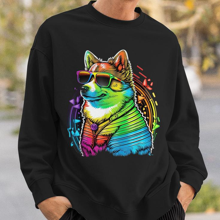 Lesbian Lgbt Gay Pride Swedish Vallhund Dog Sweatshirt Gifts for Him