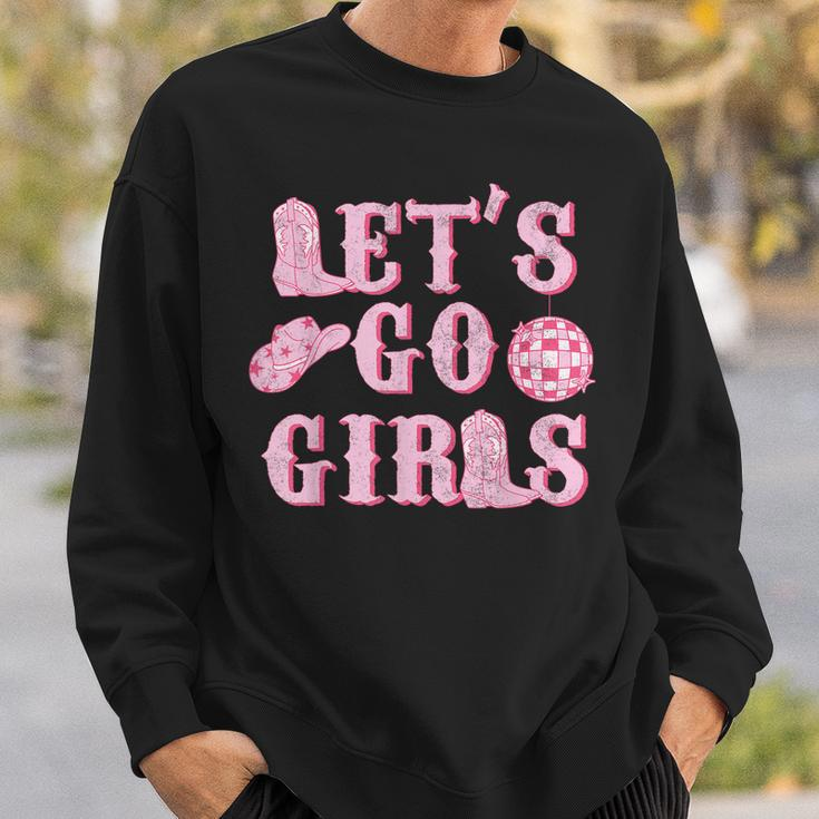 Lets Go Girls Western Country Southern Cowgirl Bachelorette Sweatshirt Gifts for Him