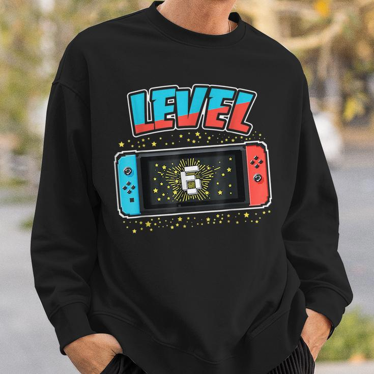 Level 6 Birthday Boy 6 Years Old Video Games Gift Sweatshirt Gifts for Him