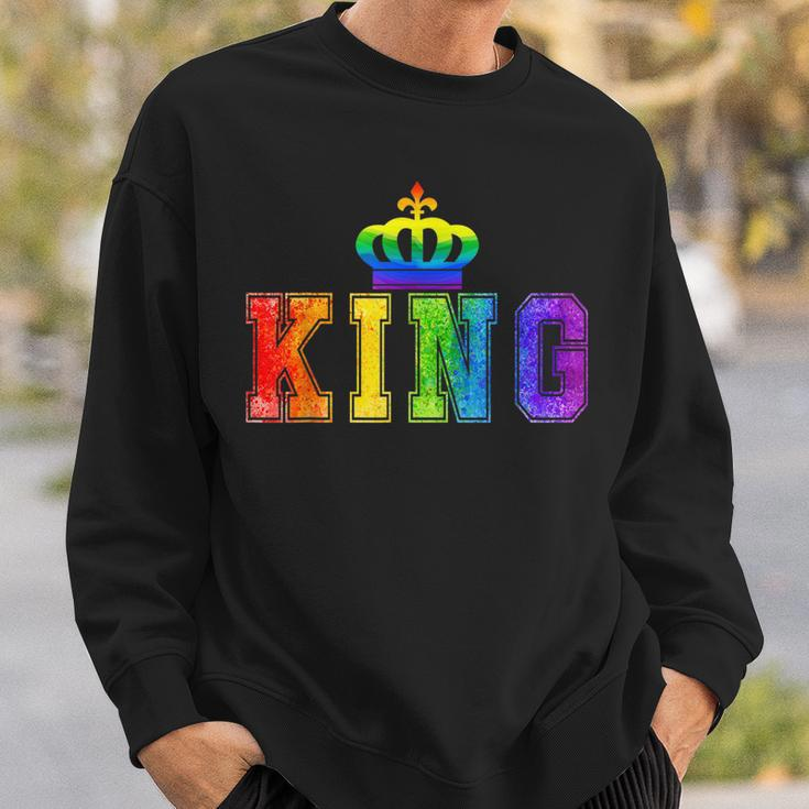 Lgbt Pride Lesbian King Queen Matching Gifts Sweatshirt Gifts for Him