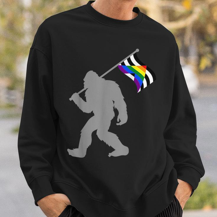 Lgbtq Straight Alliance Pride Flag On Straight Gay Ally Sweatshirt Gifts for Him