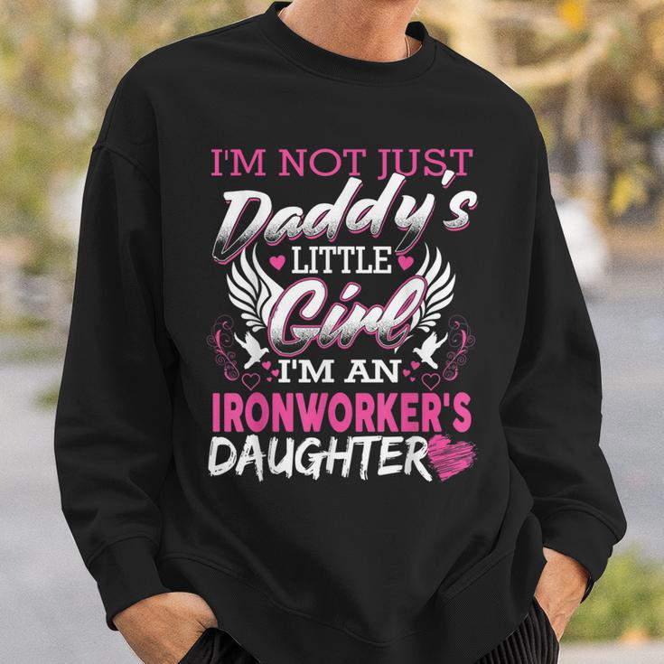 Little Daughter Girl Of Ironworker Dad Father Gift Sweatshirt Gifts for Him