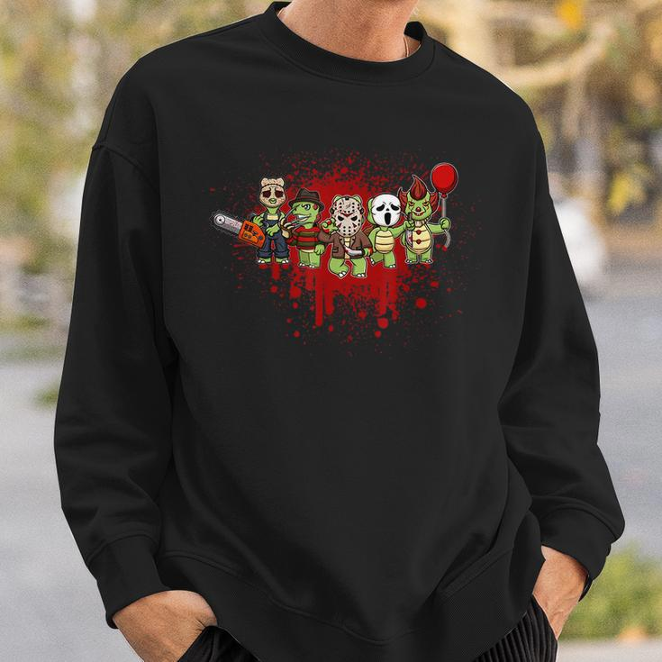 My Little Horror Crew Halloween Turtle Halloween Sweatshirt Gifts for Him