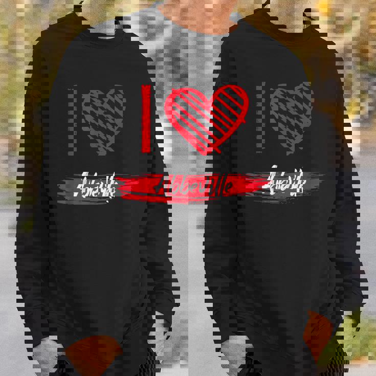 I Love Abbeville I Heart Abbeville Sweatshirt Gifts for Him