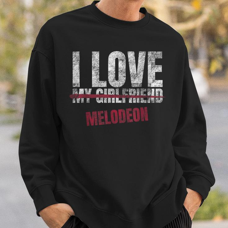 I Love Melodeon Musical Instrument Music Musical Sweatshirt Gifts for Him