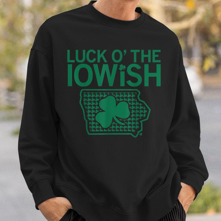 Luck O’ The Iowish Irish St Patrick's Day Sweatshirt Gifts for Him