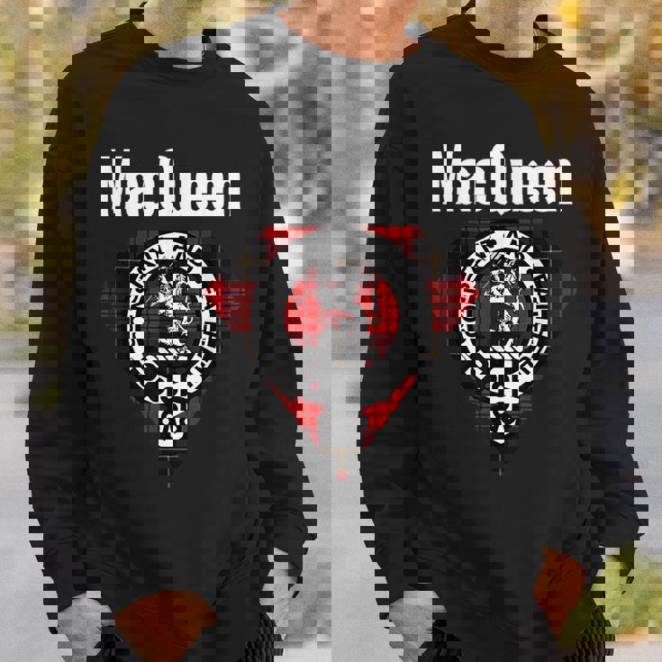 Macqueen Clan Scottish Name Coat Of Arms Tartan Sweatshirt Gifts for Him