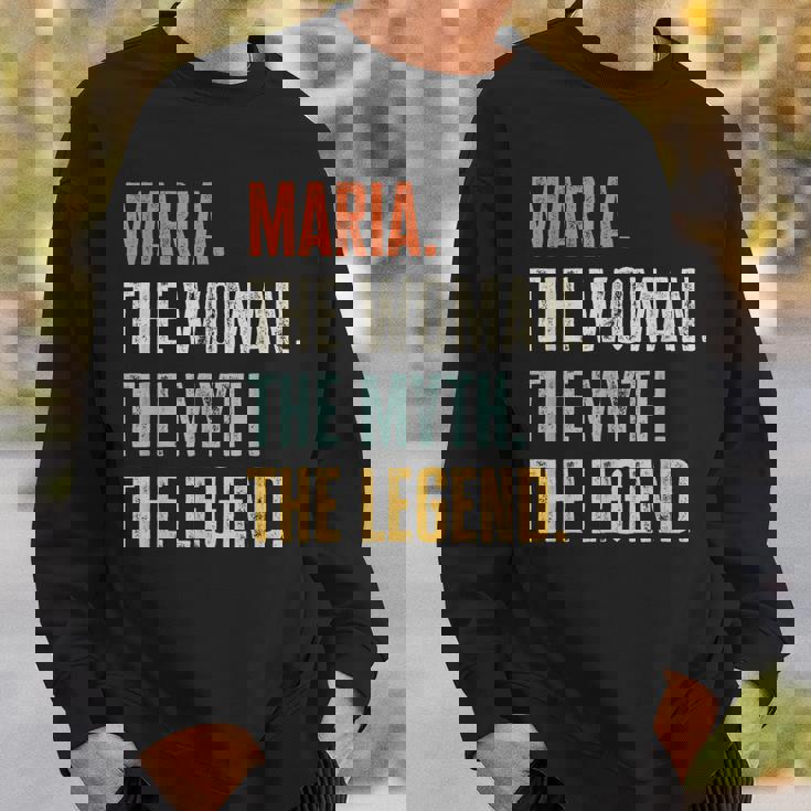 Maria The Best Woman Myth Legend Funny Best Name Maria Sweatshirt Gifts for Him