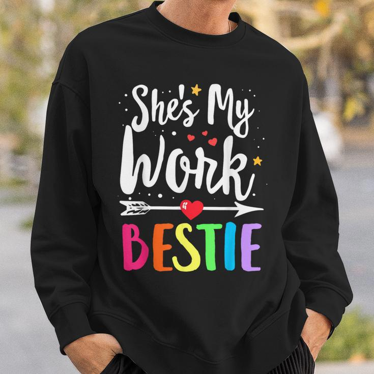 Matching Work Best Friend She's My Work Bestie Sweatshirt Gifts for Him
