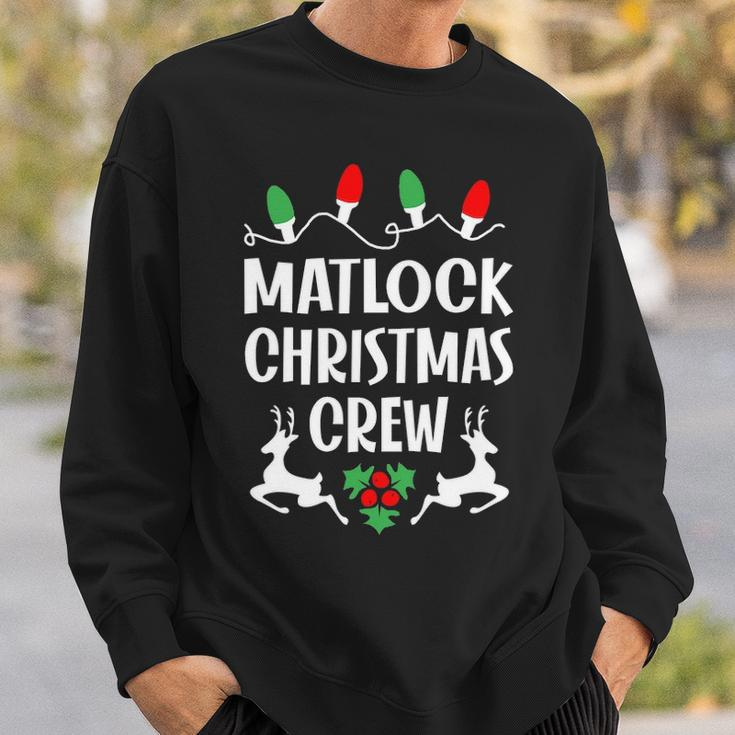 Matlock Name Gift Christmas Crew Matlock Sweatshirt Gifts for Him