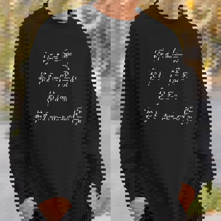 Maxwell's Equations Integral Form CoolFor Geeks Sweatshirt Gifts for Him