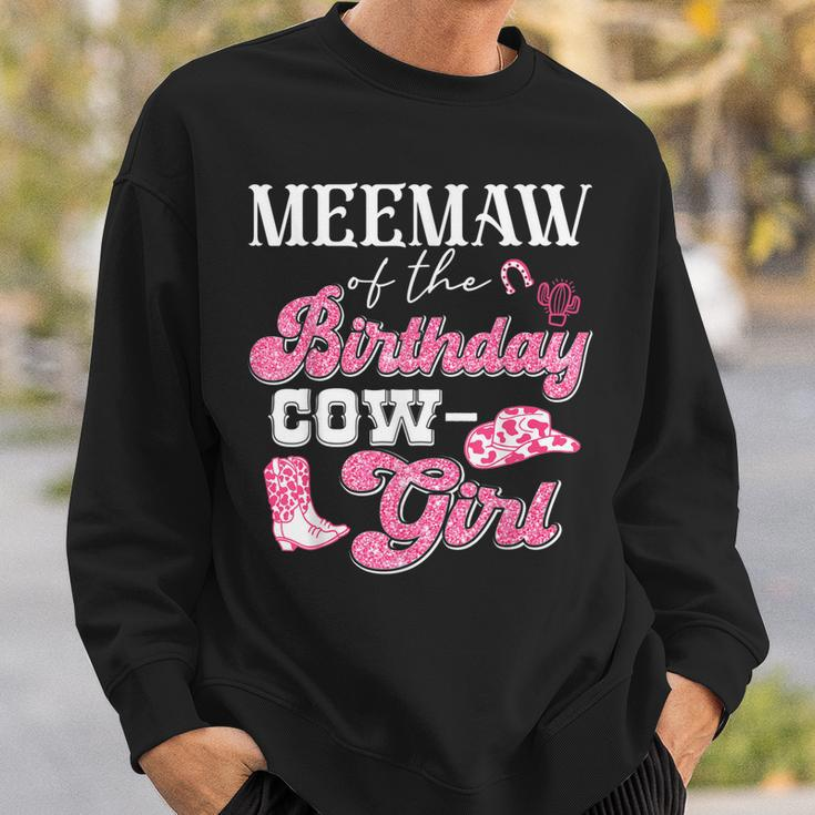 Meemaw Of The Birthday Cowgirl Howdy Western Rodeo Bday Sweatshirt Gifts for Him