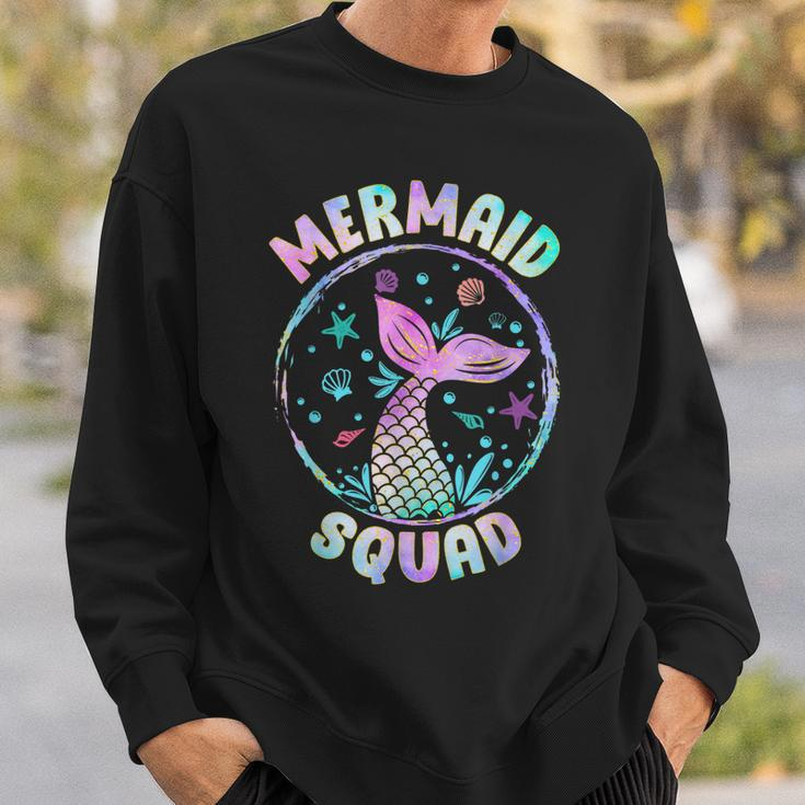 Mermaid Squad Themed Birthday Party Mermaids Family Matching Sweatshirt Gifts for Him