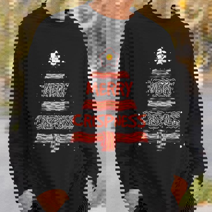 Merry Crispness Oh Bacon Tree Bbq Ugly Christmas Sweater Sweatshirt Gifts for Him